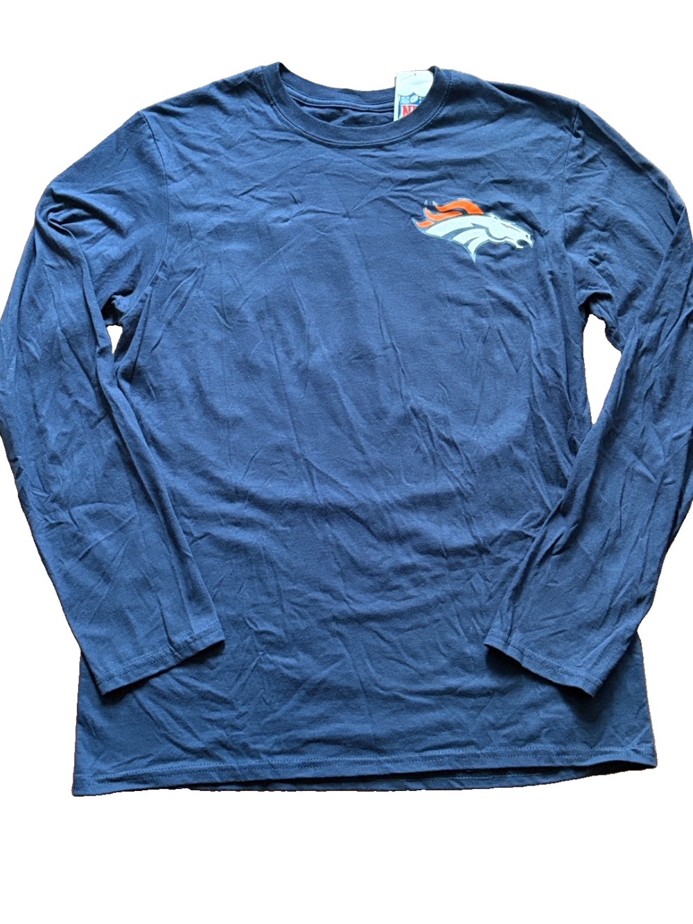 Denver Broncos T-Shirt NFL Team Apparel Long Sleeve Sz M NWT